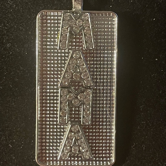 Necklace Iced-Out (“MAMA”) Pendant - Picture 2 of 3